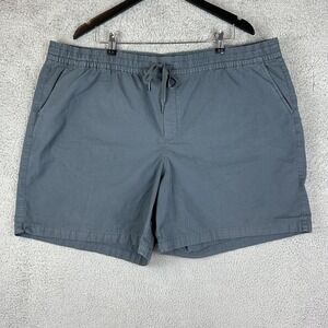 LL Bean Shorts Womens 3X Plus Gray Drawstring Elastic Waist Casual Stretch